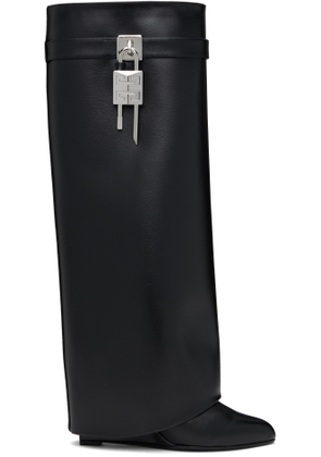 Givenchy Black Shark Lock Tall Boots
