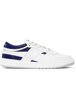 Givenchy White & Navy G Move Sneakers