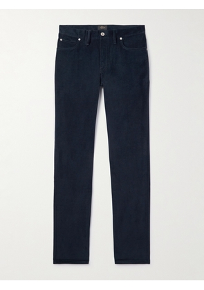 Brioni - Slim-Fit Stretch-Cotton Corduroy Trousers - Men - Blue - UK/US 30