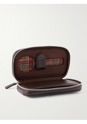 WOLF - WM Brown Vegan Leather Two-Piece Zip-Around Watch Case - Men - Brown