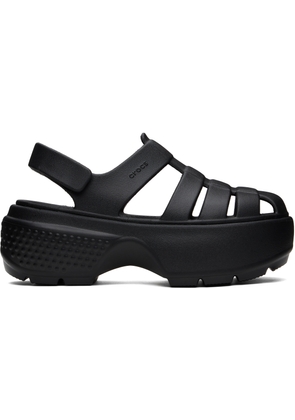 Crocs Black Stomp Fisherman Sandals