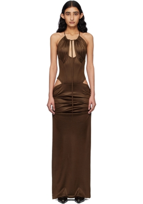 KNWLS Brown Cu Maxi Dress