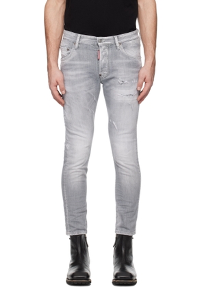Dsquared2 Gray Wash Skater Jeans
