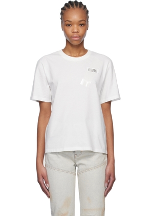 MM6 Maison Margiela White Taped Logo T-shirt