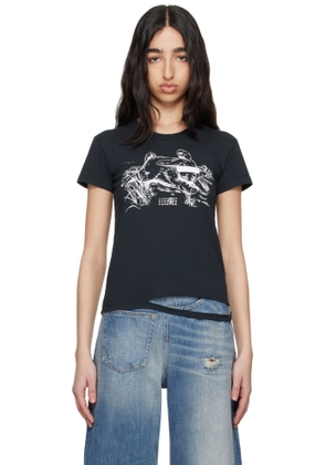 MM6 Maison Margiela Black Rabbit Print T-shirt