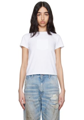 MM6 Maison Margiela White Heavy Cotton Jersey T-shirt