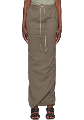 Rick Owens DRKSHDW Gray Hollywood Pull On Pillar Maxi Skirt