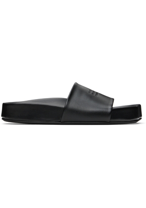 MM6 Maison Margiela Black Nappa Leather Sandals