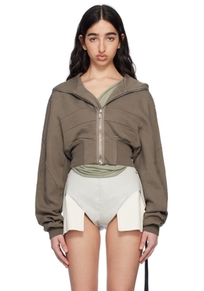 Rick Owens DRKSHDW Gray Hollywood Collage Hoodie
