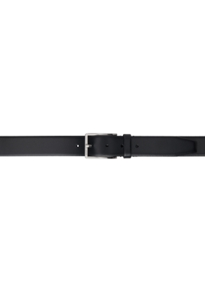 BOSS Black Engraved-Logo Buckle Leather Belt