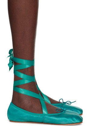 Repetto Blue Sophia Ballerina Flats