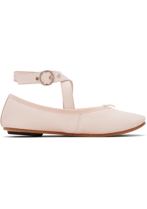 Repetto Pink Sophia Belt Ballerina Flats