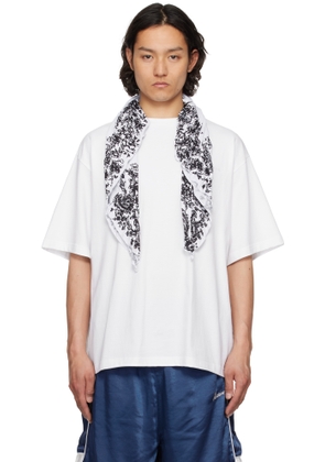 We11done White Wrinkled Muffler T-shirt