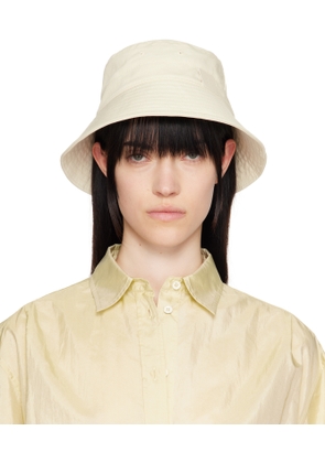 Jil Sander Off-White Logo Bucket Hat