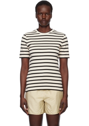 Jil Sander Off-White & Black Crewneck T-shirt