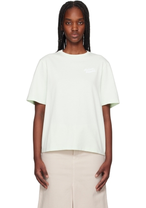 Maison Kitsuné Green 'Maison Kitsuné' Handwriting Comfort T-shirt