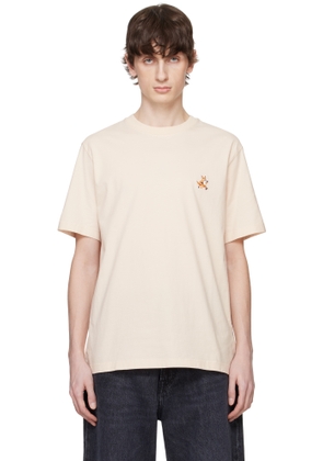 Maison Kitsuné Beige Speedy Fox Patch Comfort T-shirt