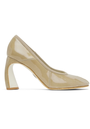 Tory Burch Beige Peep Toe 90mm Heels