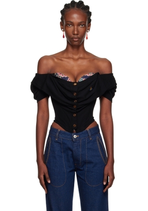 Vivienne Westwood Black Bea Corset Cardigan