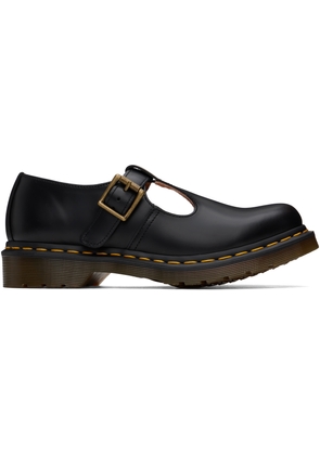 Dr. Martens Black Polley Smooth Leather Mary Jane Loafers