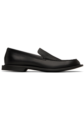 The Row Black Nic Loafers