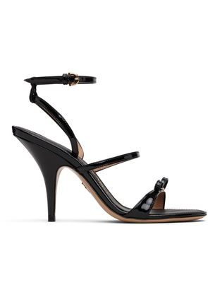 Ferragamo Black Strappy Heeled Sandals