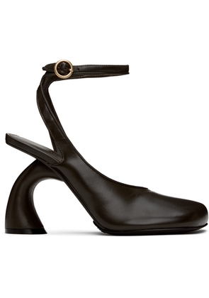 Dries Van Noten Brown Asymmetrical Heels