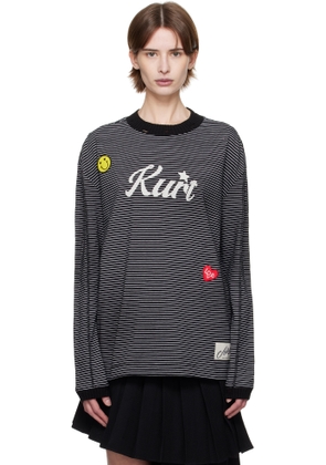 Andersson Bell Black & White Kurt Stripe T-Shirt