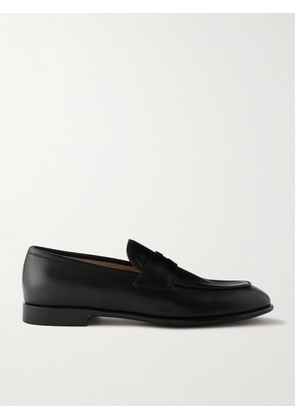 FERRAGAMO - Funes Leather Penny Loafers - Men - Black - EU 40