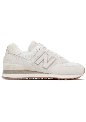 New Balance Beige & Off-White 574 Sneakers