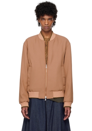 Dries Van Noten Pink Gabardine Reversible Bomber Jacket