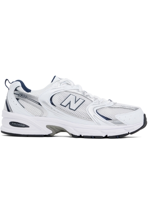 New Balance White & Silver 530 Sneakers