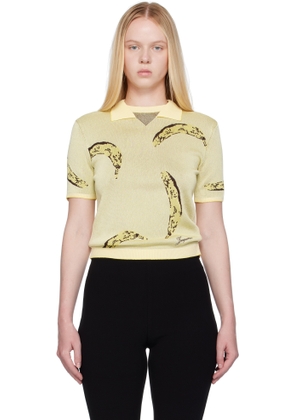 JACQUEMUS Yellow La Croisière 'The Marino' Polo