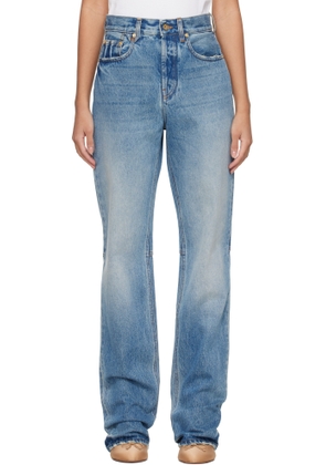 JACQUEMUS Blue 'The straight de-Nîmes' Jeans