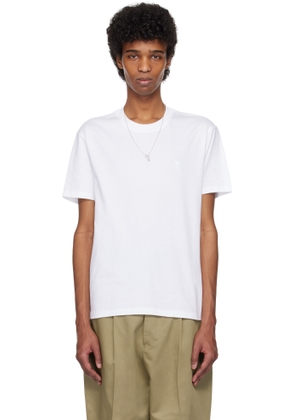 AMI Paris White Cotton Ami de Coeur T-shirt