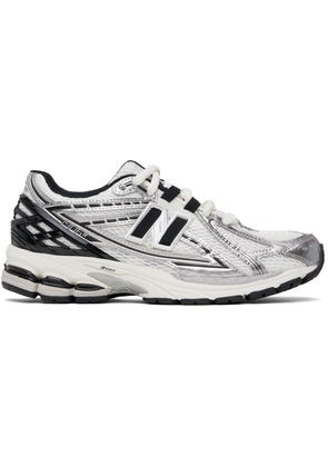 New Balance White & Silver 1906R Sneakers
