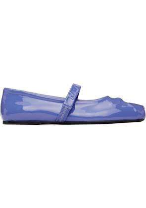 Marni Blue Little Bow Ballerina Flats