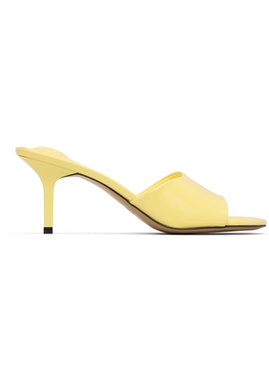 JACQUEMUS Yellow 'The Cubisto' Mules