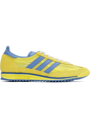 Sporty & Rich Yellow & Blue adidas Originals Edition SL72 Sneakers