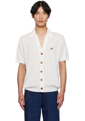 Vivienne Westwood White Cotton Polo Cardigan