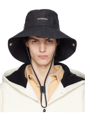JACQUEMUS Navy La Croisière 'The de-Nîmes' Denim Bucket Hat
