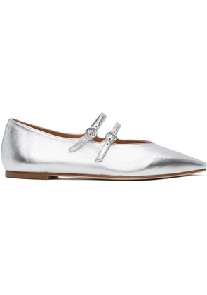 Aeyde Silver Franny Ballerina Flats
