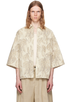 JACQUEMUS Beige La Croisière 'The Aloe' Shirt