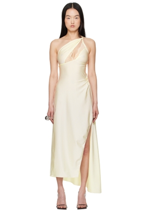 Coperni White Asymmetric Maxi Dress