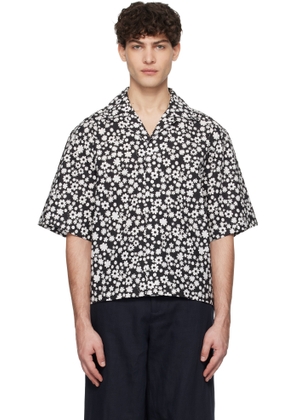 Marni Black & White Pop Fields Motif Shirt