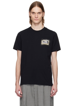 Marni Black Cotton Small 'Marni' Collage Print T-shirt