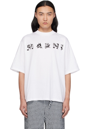 Marni White Pop Fields 'Marni' Logo T-shirt