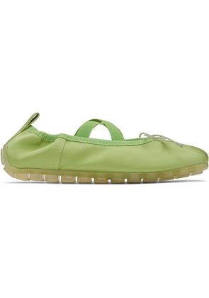 Simone Rocha Green Grip Ballerina Flats