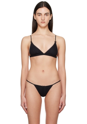 Cou Cou Black 'The Triangle' Bra