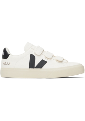 VEJA White & Black Recife Leather Sneakers